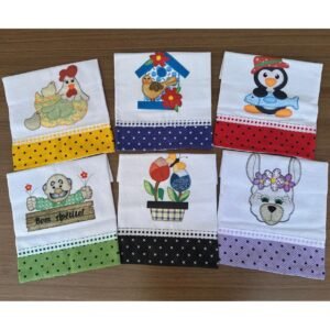 Pano de Copa Patchwork (10 unidades)