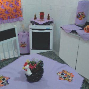 Jogo de Cozinha Patchwork 6 Peças